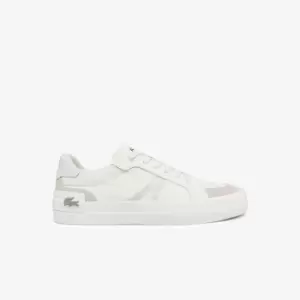 Lacoste Mens L004 Canvas Trainers Size 10 UK White