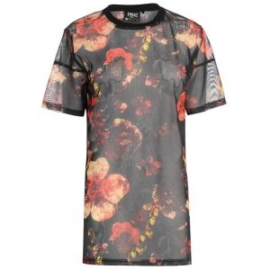 Everlast Patterned Mesh T Shirt Ladies - Floral