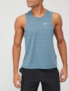 Nike Miler Running Tank Top - Blue, Size L, Men