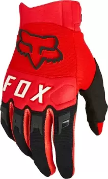 FOX Dirtpaw CE Motocross Gloves, black-red, Size 3XL, black-red, Size 3XL