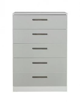 Swift Montreal Gloss Ready Assembled 5 Drawer Chest