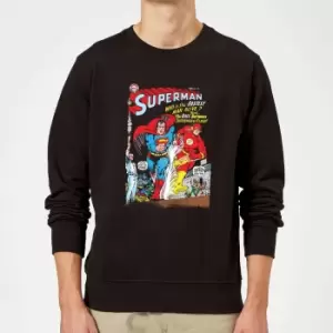 Justice League Who Is The Fastest Man Alive Cover Sweatshirt - Black - M - Black