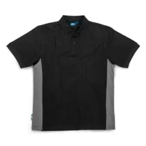 Tough Grit 224532 2-Tone Polo Black / Charcoal M