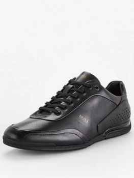 Hugo Boss Saturn Low Leather Trainers Size 11 Men