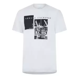 Armani Exchange Photo T Shirt - White