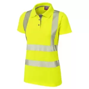 Pippacott ISO 20471 Class 2 Coolviz Ultra Womens Polo Shirt Yellow - High Visibility