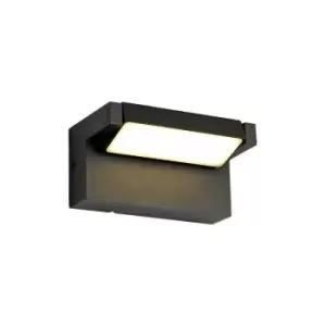 Luminosa Lighting - Wall Down Lamp Adjustable, 1 x 10W LED, 3000K, 720lm, IP54, Graphite Black