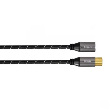 Avinity Audio Cable, XLR plug - XLR socket, fabric, gold-plated, 0.5 m