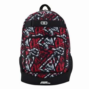 No Fear Print Skate Backpack - Red/Black