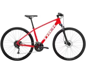 2023 Trek Dual Sport 2 Gen 4 Hybrid Bike in Viper Red