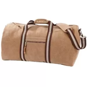 Quadra Vintage Canvas Holdall Duffle Bag - 45 Litres (one Size, Sahara)