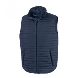 Result Adults Unisex Thermoquilt Gilet (XS) (Navy/Navy)