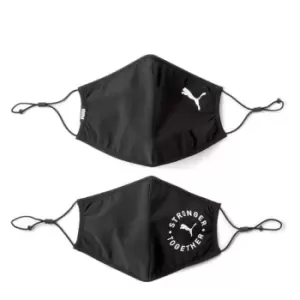 Puma Face Masks 2 Pack - Black