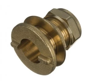 Wickes Brass Compression Flang Tank Connector - 22mm