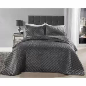 Emma Barclay Regent Bedspread With 2 Matching Pillow Shams Silver