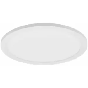 300mm Modern Sleek Ceiling Light White Slim Round Low Profile 17W LED 4000K