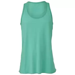 Bella + Canvas Youths Girls Flowy Racer Back Tank Top (M) (Deep Teal)