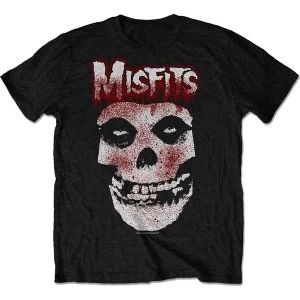 Misfits - Blood Drip Skull Unisex X-Large T-Shirt - Black