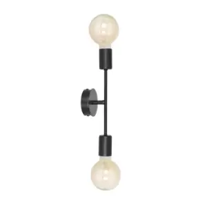 Proton Black Wall Lamp 2x E27