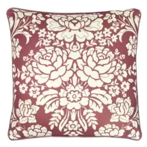 Paoletti Melrose Floral Cushion Cover (One Size) (Mulberry)