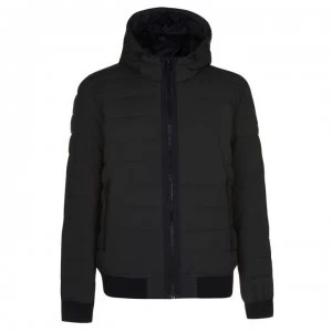 DKNY Quilted Bomber Jacket - Dark Olive