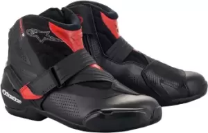 Alpinestars SM-1 R V2 Vented Motorcycle Shoes, black-red, Size 44, black-red, Size 44