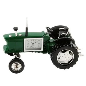 Miniature Clock - Green Tractor