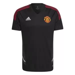 adidas Manchester United Training Shirt Adults - Black