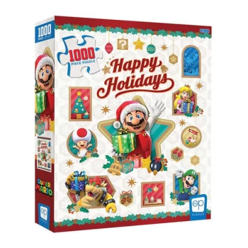 Super Mario Happy Holidays Jigsaw Puzzle - 1000 Pieces