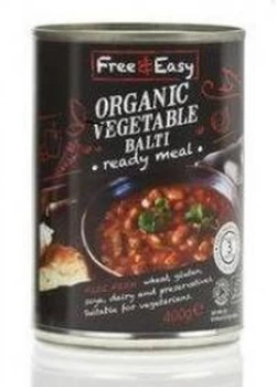 Free & Easy Organic Vegetable Balti Ready Meal 400g