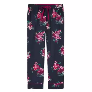 Joules Womens Luna Light Pyjama Bottoms Navy Floral Large