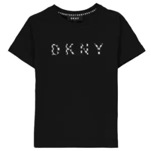 DKNY Embroidered Logo T Shirt - Black