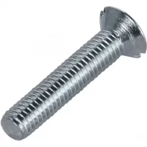 Toolcraft 194829 Slotted Countersunk Screws DIN 963 4.8 Steel M2x2...