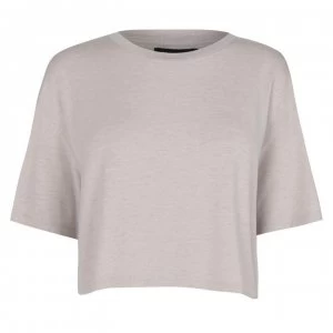 Firetrap Sized Cropped T Shirt - Oat Marl