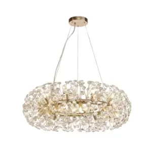 Ceiling Pendant 20 Light G9 French Gold, Crystal