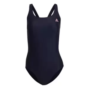 adidas SH3. RO Solid Swimsuit Womens - Legend Ink / Bliss Pink