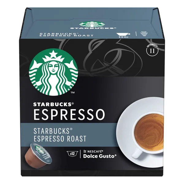 Starbucks Dolce Gusto Dark Espresso Roast Coffee 12 Pods