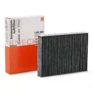 MAHLE Original Pollen Filter RENAULT,FIAT,OPEL LAK 686 0006000620027,6000620027,95517359 Cabin Filter,Cabin Air Filter,Filter, interior air 2727900Q0A