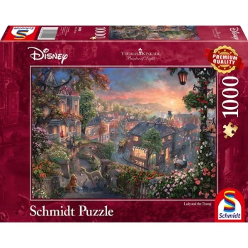 Thomas Kinkade: Disney Lady and the Tramp (2021 Edition) - 1000 Pieces