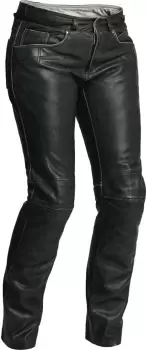 Halvarssons Seth Ladies Motorcycle Leather Pants, black, Size 40 for Women, black, Size 40 for Women