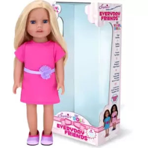 Teamson Kids - Sophia's by 18 All Vinyl Blonde Hair Doll Chloe with Blue Eyes