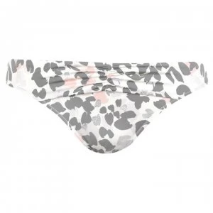 Biba Icon Ruffle Bikini Bottoms - Grey Leopard