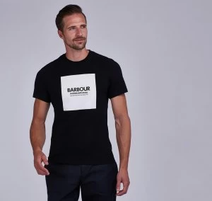 Barbour International Mens Block T-Shirt - Black - S