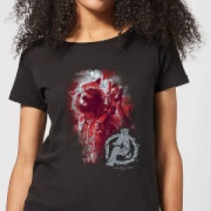 Avengers Endgame Rocket Brushed Womens T-Shirt - Black - 5XL