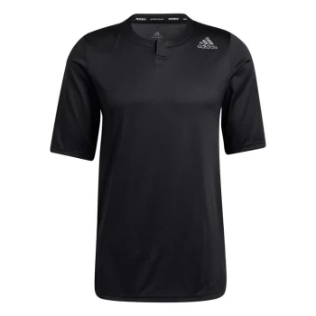 adidas Primeblue Always Om Yoga Henley Long-Sleeve Top Me - Black