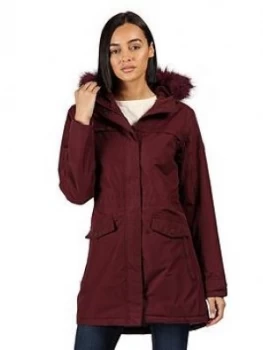 Regatta Serleena II Waterproof Jacket - Dark Burgundy , Dark Burgundy, Size 16, Women