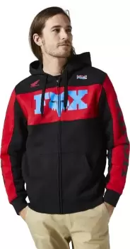 FOX Honda Zip Hoodie, black-red Size M black-red, Size M