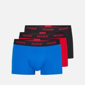 Hugo Boss Logo Cotton-Blend Trunks 3 Pack - S