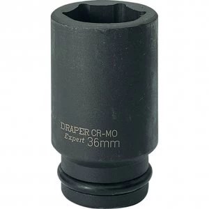 Draper Expert 3/4" Drive Deep Hexagon Impact Socket Metric 3/4" 36mm