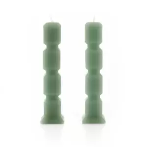 Set of 2 Cube Candles Sage